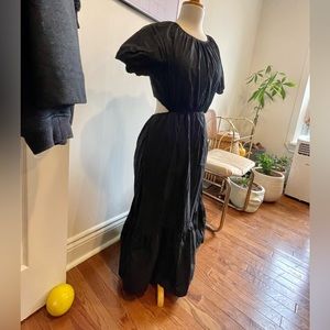 Banana Republic Cotton Poplin Cut Out Midi